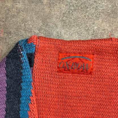 Oxbow 90s graphic orange chunky knit jumper