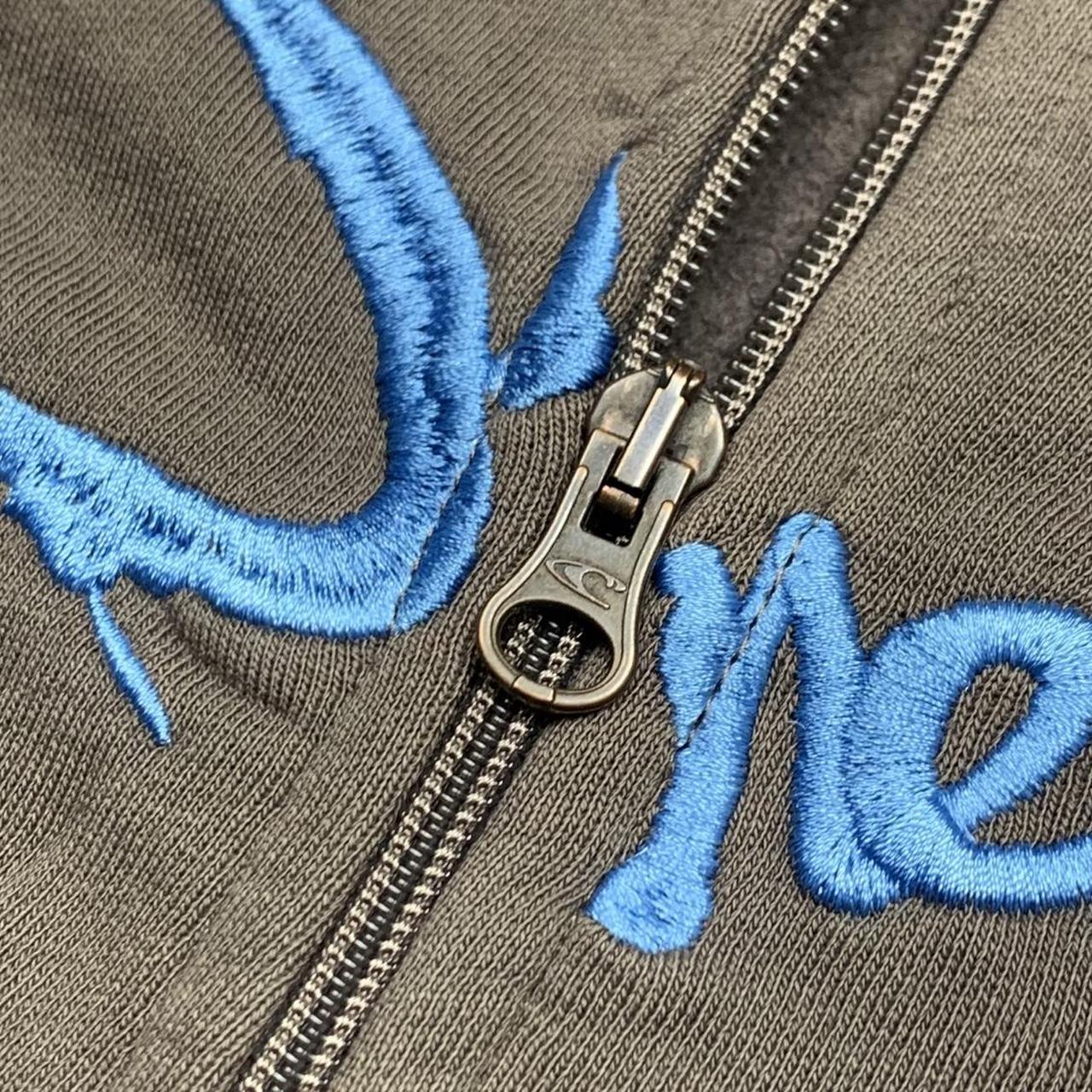 O'Neill 00s graphic brown baggy zip hoodie