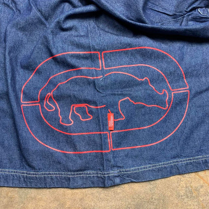 Ecko Function 00s navy graphic denim jacket