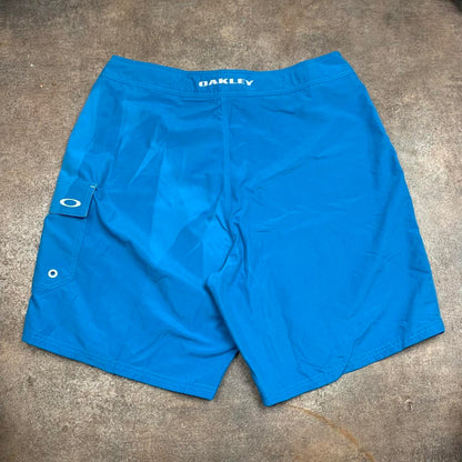 Oakley Software 00s blue baggy boardshorts