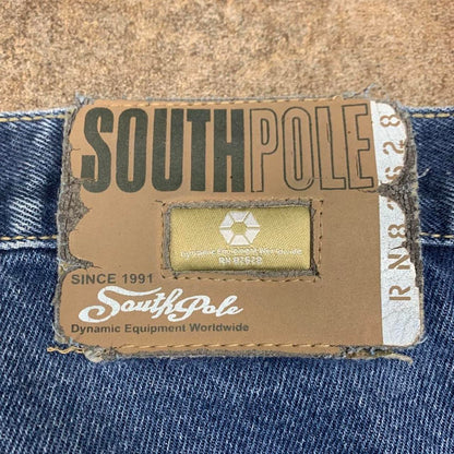 Southpole 00s baggy navy blue jeans