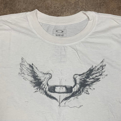 Oakley Flying Tiger 00s white graphic tee