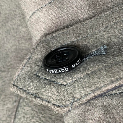 Tornado Mart 00s brushed light grey overcoat