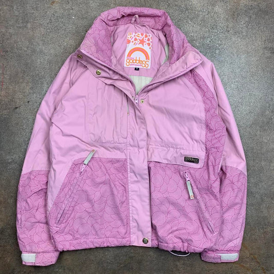 Mambo 90s Goddess pink graphic ski jacket