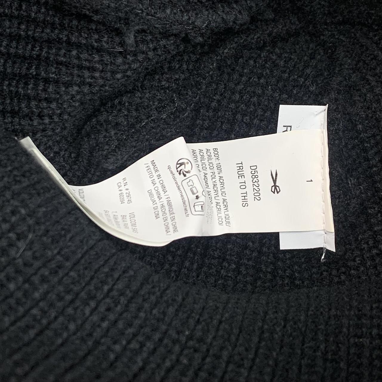 Volcom black logo beanie