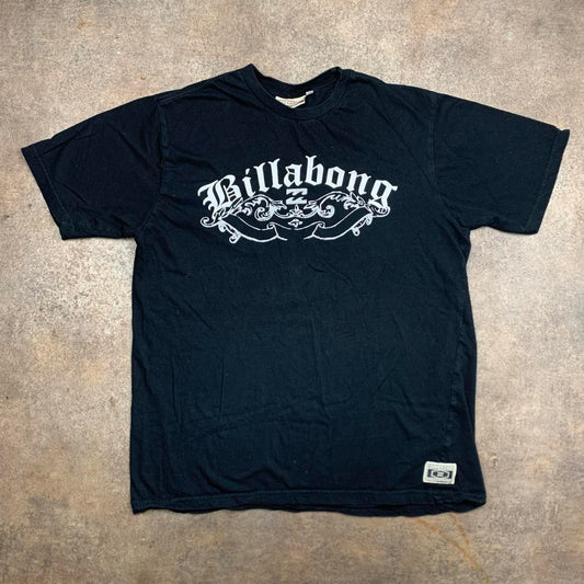 Billabong 00s graphic black grunge tee