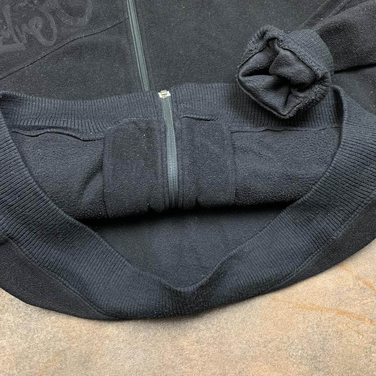 Quiksilver 00s black graphic zip fleece
