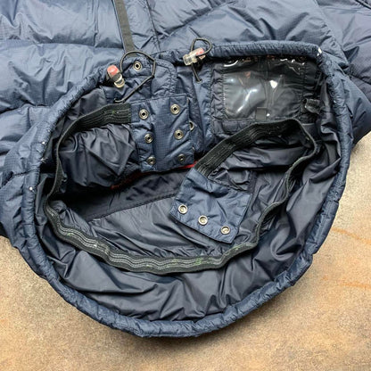 Oakley Software 00s navy puffer utilised ski jacket