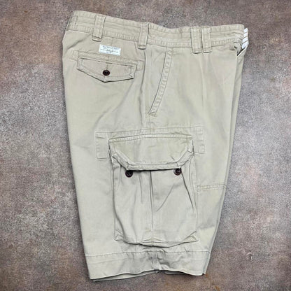 Polo Ralph Lauren 00s beige baggy cargo shorts