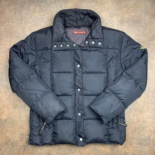Quiksilver 90s black puffer lined jacket