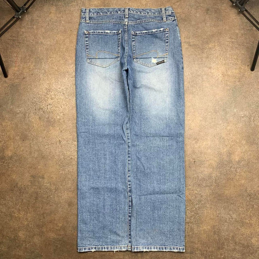 Rip Curl 00s light blue baggy denim jeans