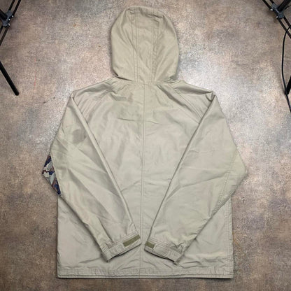 Quiksilver 00s cream camo technical utilised coat