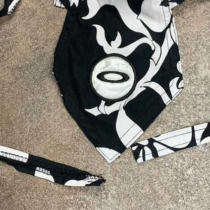 Oakley Software 90s floral black white graphic bandana