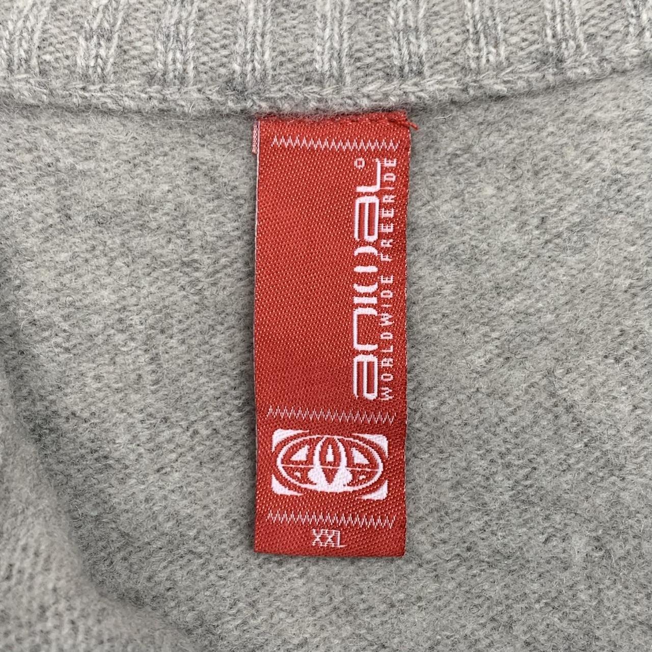 Animal 00s light grey boxy quarter zip fleece