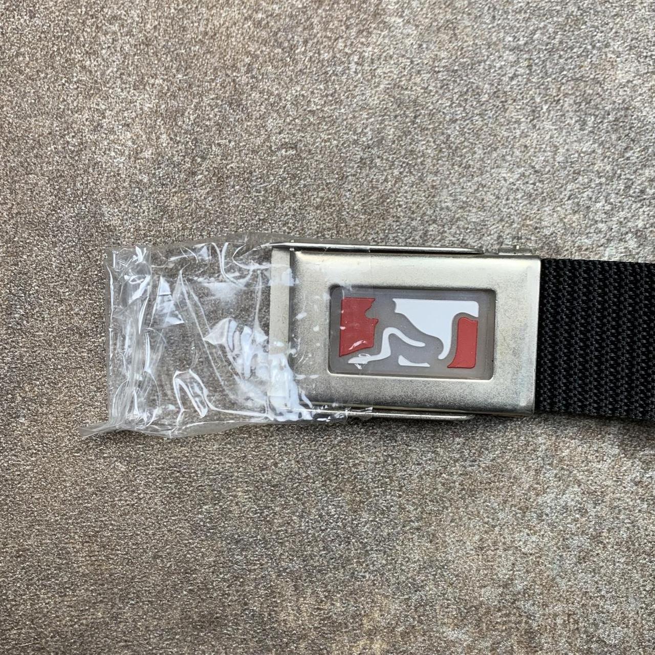 Drunknmunky 00s black webbed buckle belt