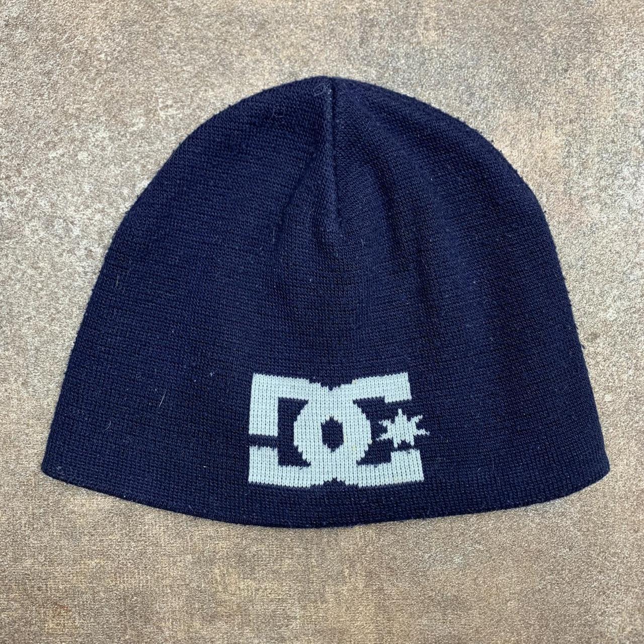 DC Shoes 00s graphic navy white beanie