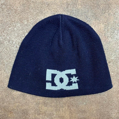 DC Shoes 00s graphic navy white beanie
