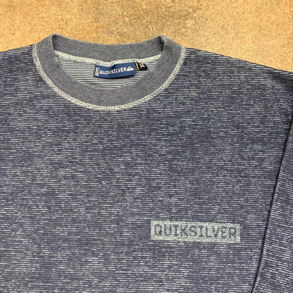 Quiksilver 90s navy blue graphic long sleeve tee