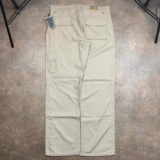 Oakley 00s cream beige baggy cargo jeans