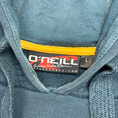 O'Neill 00s blue graphic boxy hoodie