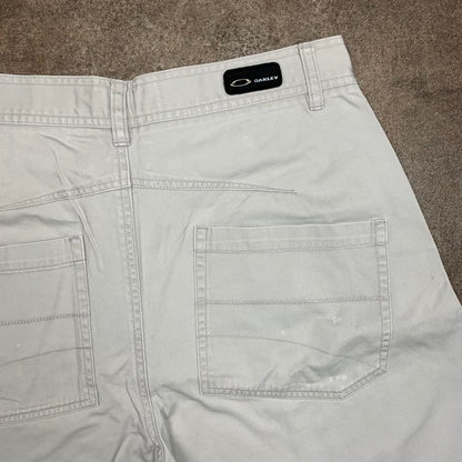 Oakley Software 00s cream baggy shorts
