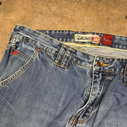 Quiksilver 00s baggy blue carpenter denim jeans