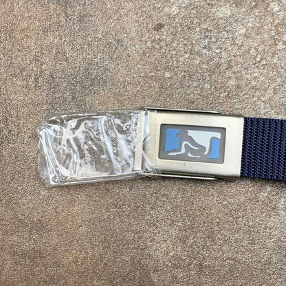 Drunknmunky 00s navy webbed buckle belt