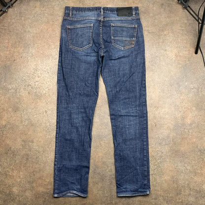 DC Shoes graphic straight leg navy denim jeans