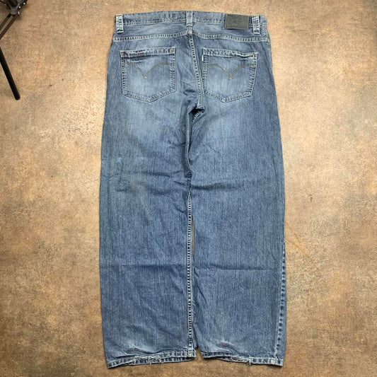 Levi's Silvertab 00s baggy navy blue denim jeans