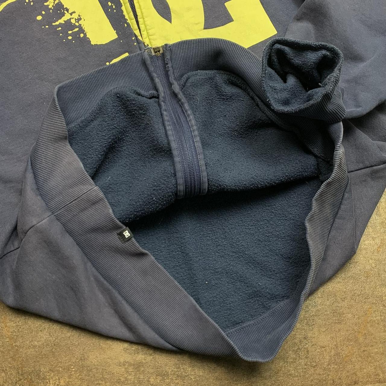DC Shoes 00s navy faded graphic zip hoodie