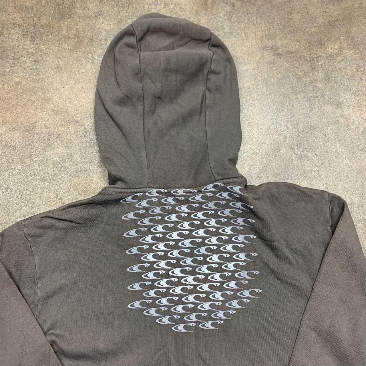 O'Neill 00s graphic brown baggy zip hoodie