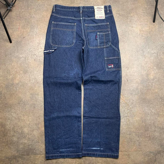 Phat Farm 90s navy baggy carpenter denim jeans