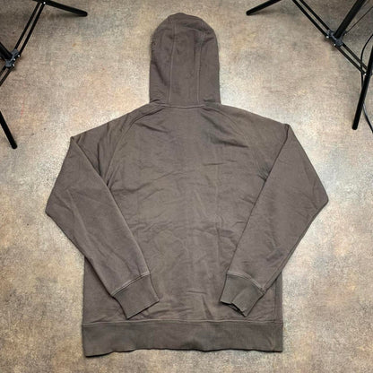 O’Neill 00s brown graphic cut and sew zip hoodie