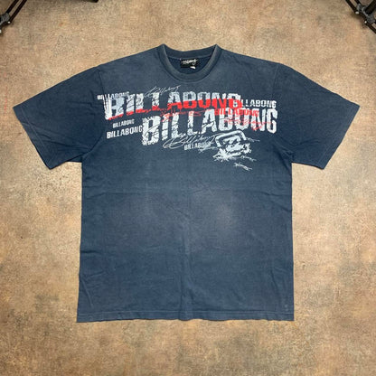 Billabong 90s navy faded graphic tee