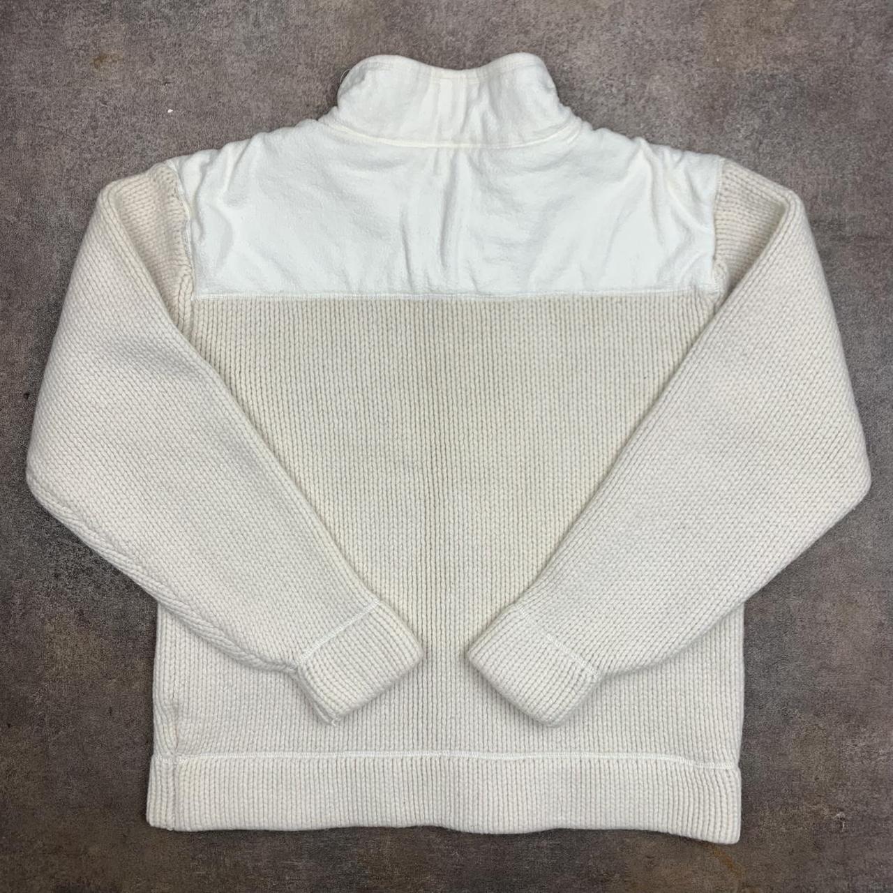 Animal 00s white cream chunky knit jumper