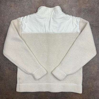 Animal 00s white cream chunky knit jumper