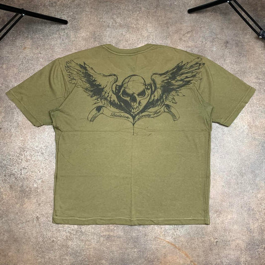 Oakley Flying Tiger 00s khaki grunge graphic tee