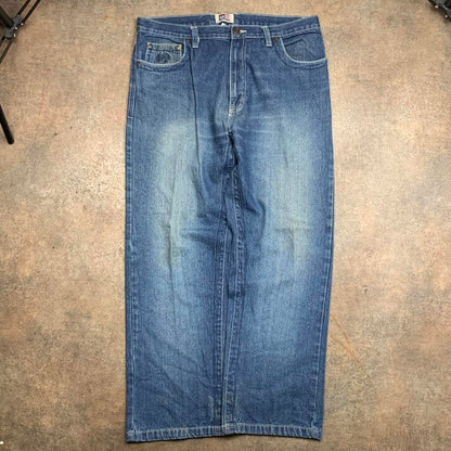 Phat Farm 00s baggy navy blue denim jeans
