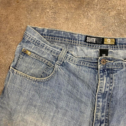 Southpole 00s light blue baggy denim jorts