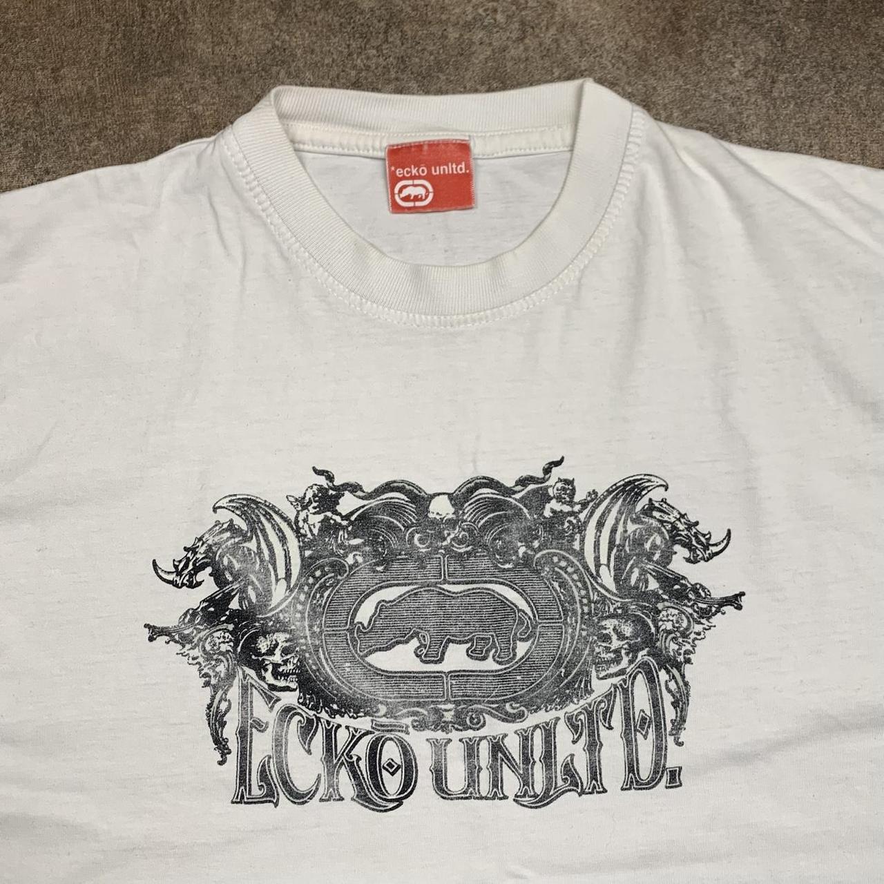 Ecko Unltd. 00s white boxy graphic tee