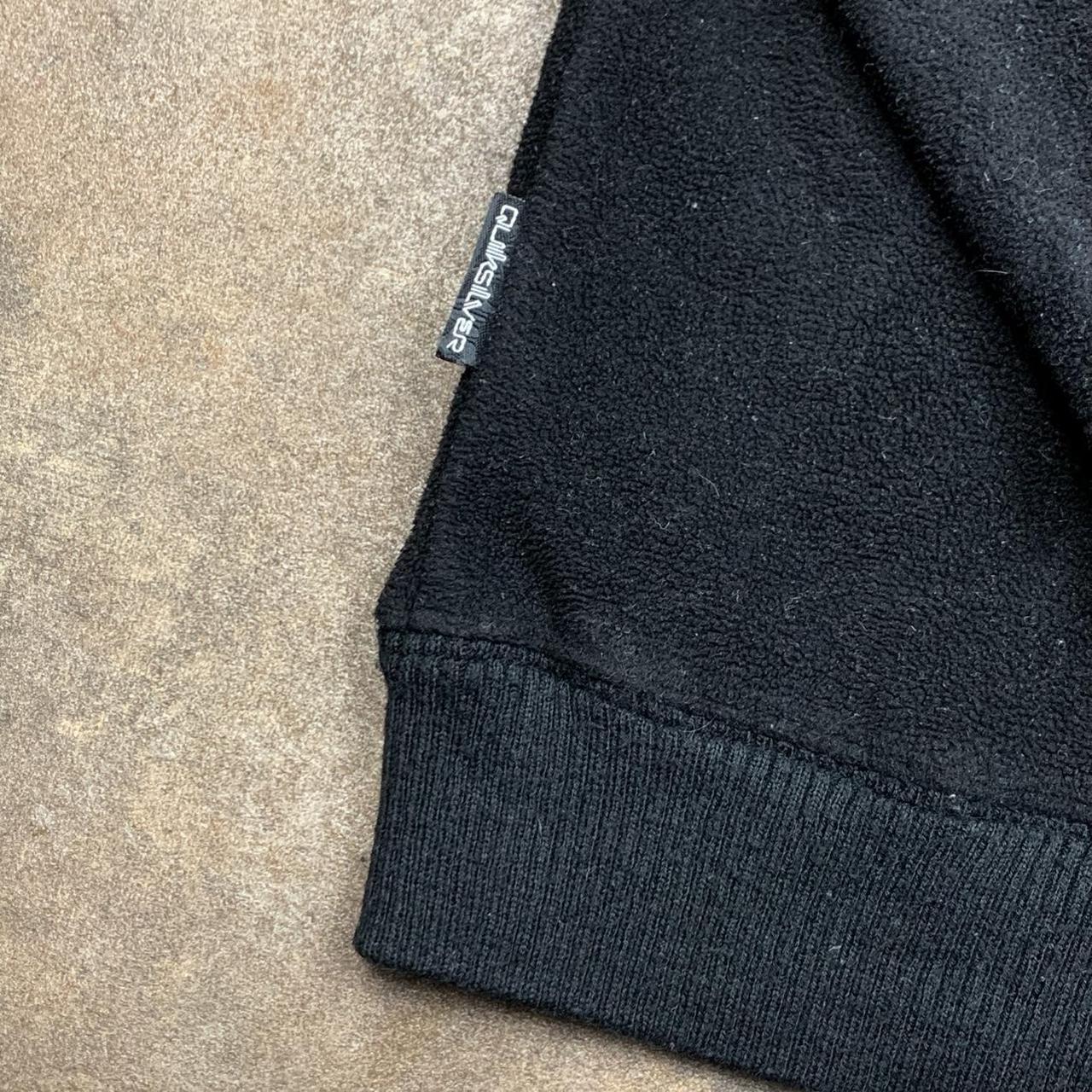 Quiksilver 00s black graphic zip fleece