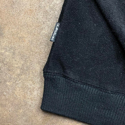 Quiksilver 00s black graphic zip fleece