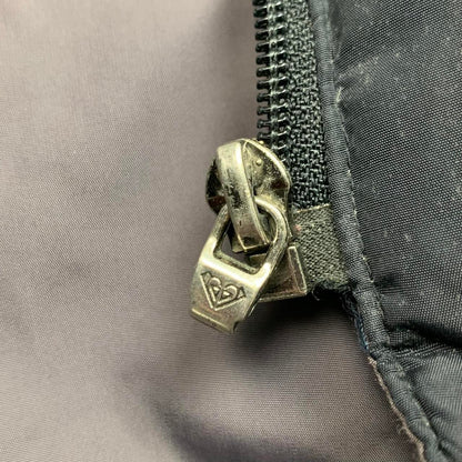 Quiksilver 90s black puffer lined jacket