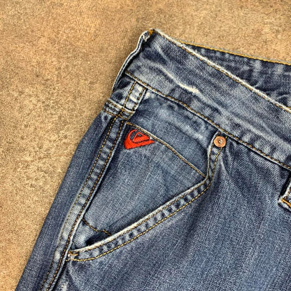 Quiksilver 00s baggy blue carpenter denim jeans