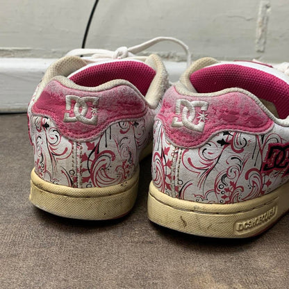 DC Shoes Pixie 3 00s white pink chunky trainers