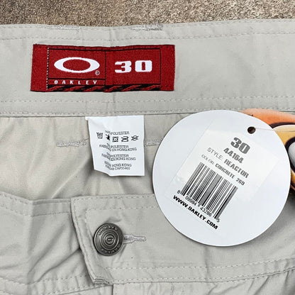 Oakley Software 00s white baggy cargo shorts