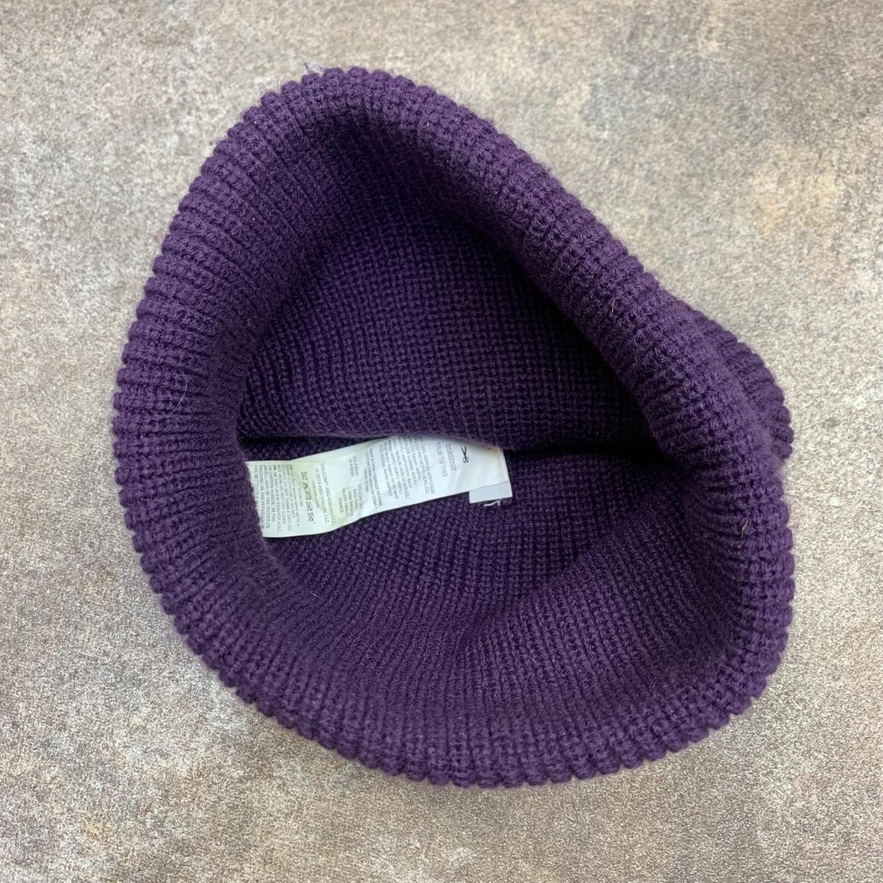 Volcom purple logo beanie