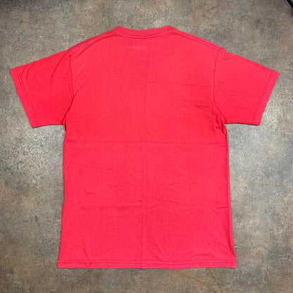 Stüssy 00s red boxy graphic tee