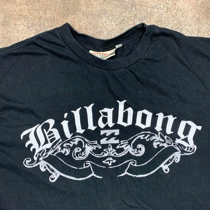 Billabong 00s graphic black grunge tee