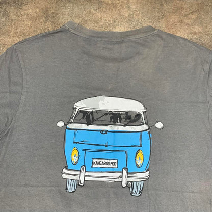 Kangaroo Poo 00s grey graphic tee